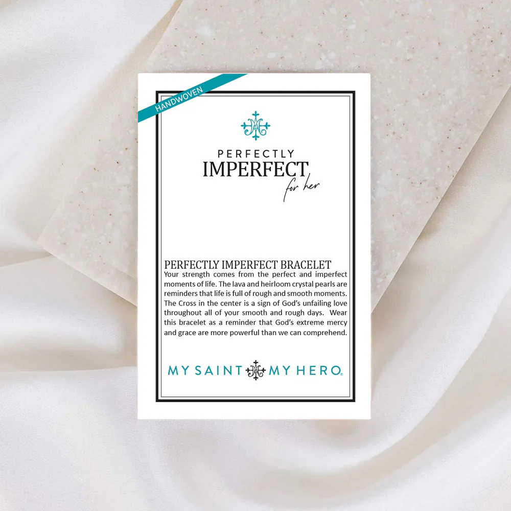 White & Gold Perfectly Imperfect for Her Bracelet - Image 4