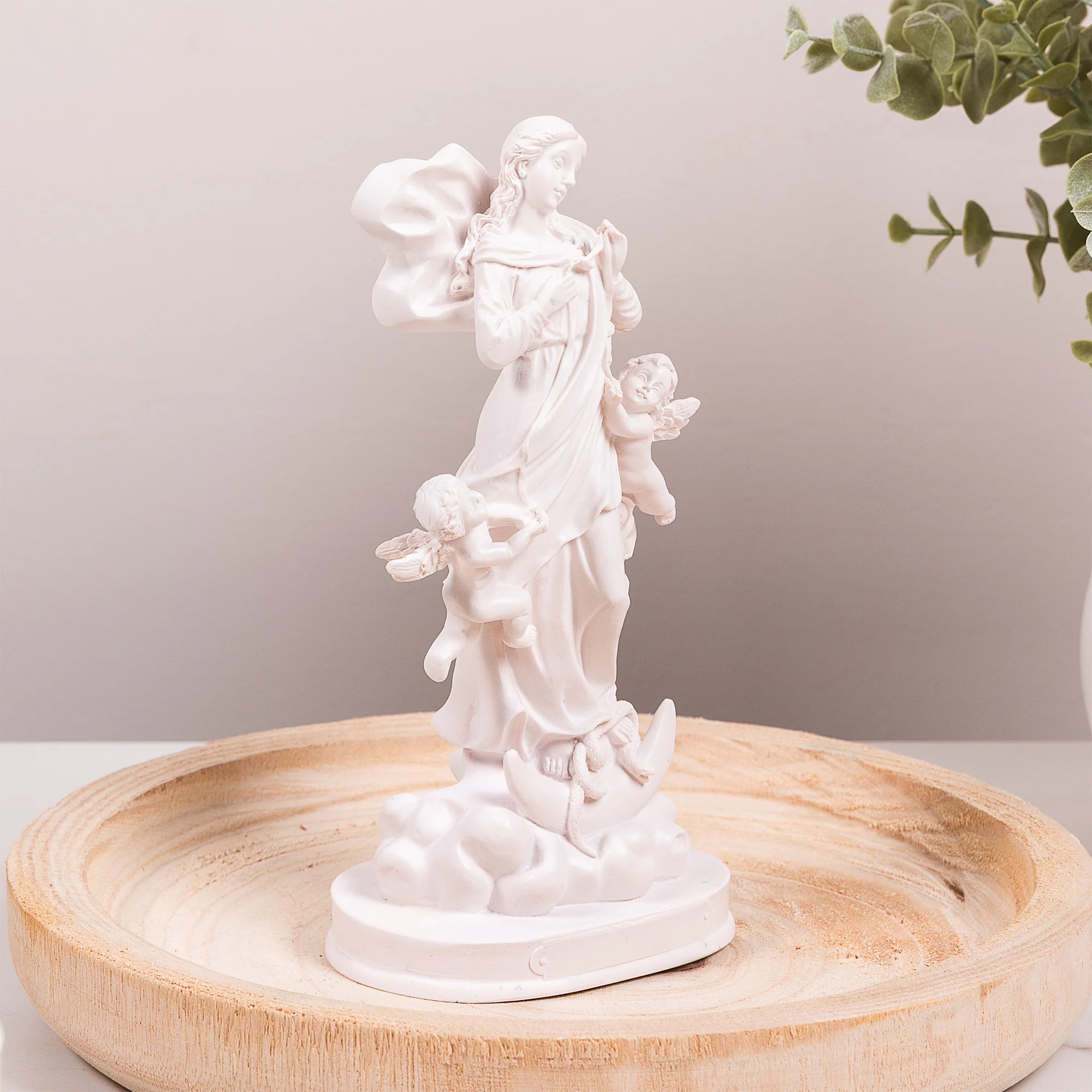White Our Lady Undoer of Knots Statue - 8" - Image 3