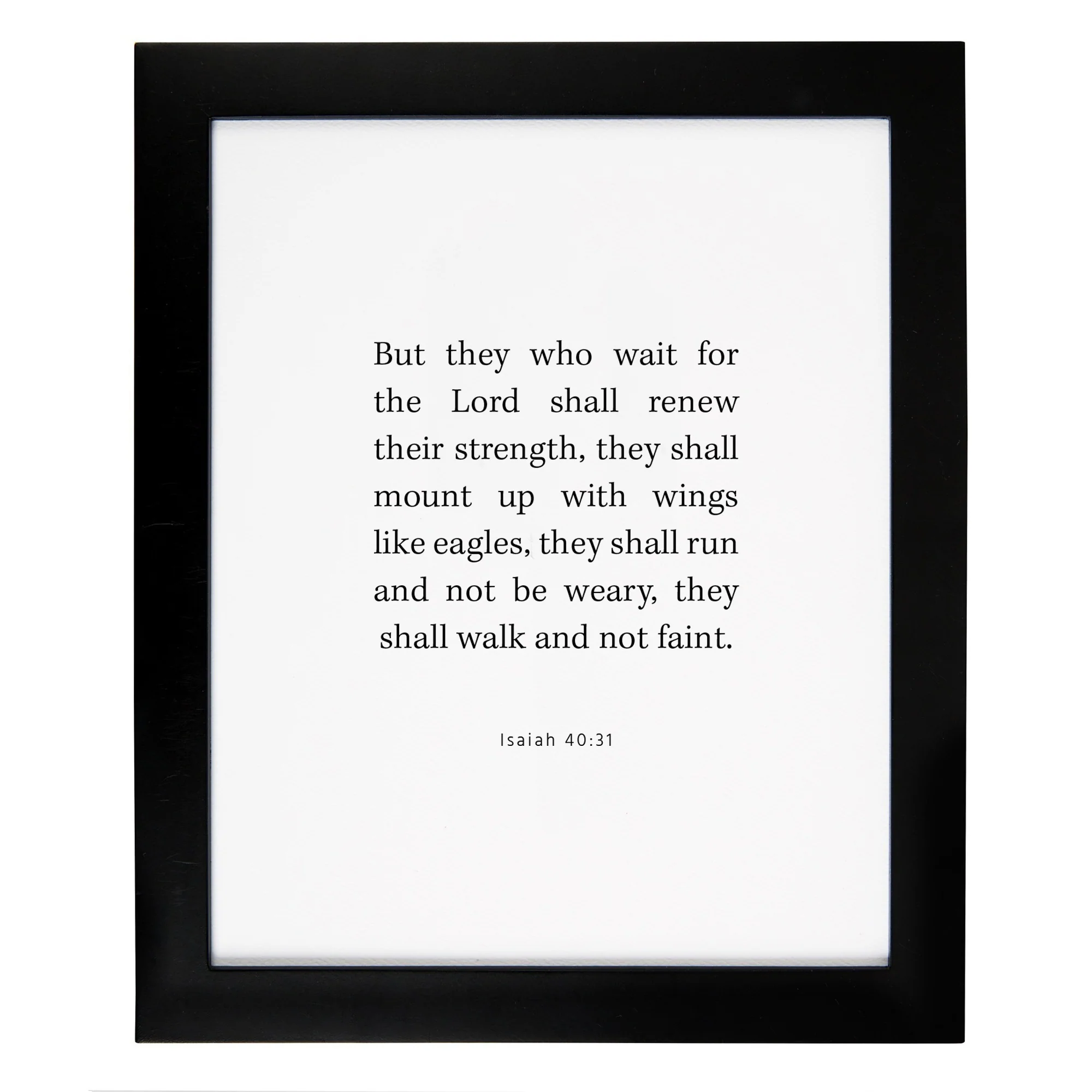 Wings Like Eagles Framed Scripture Print