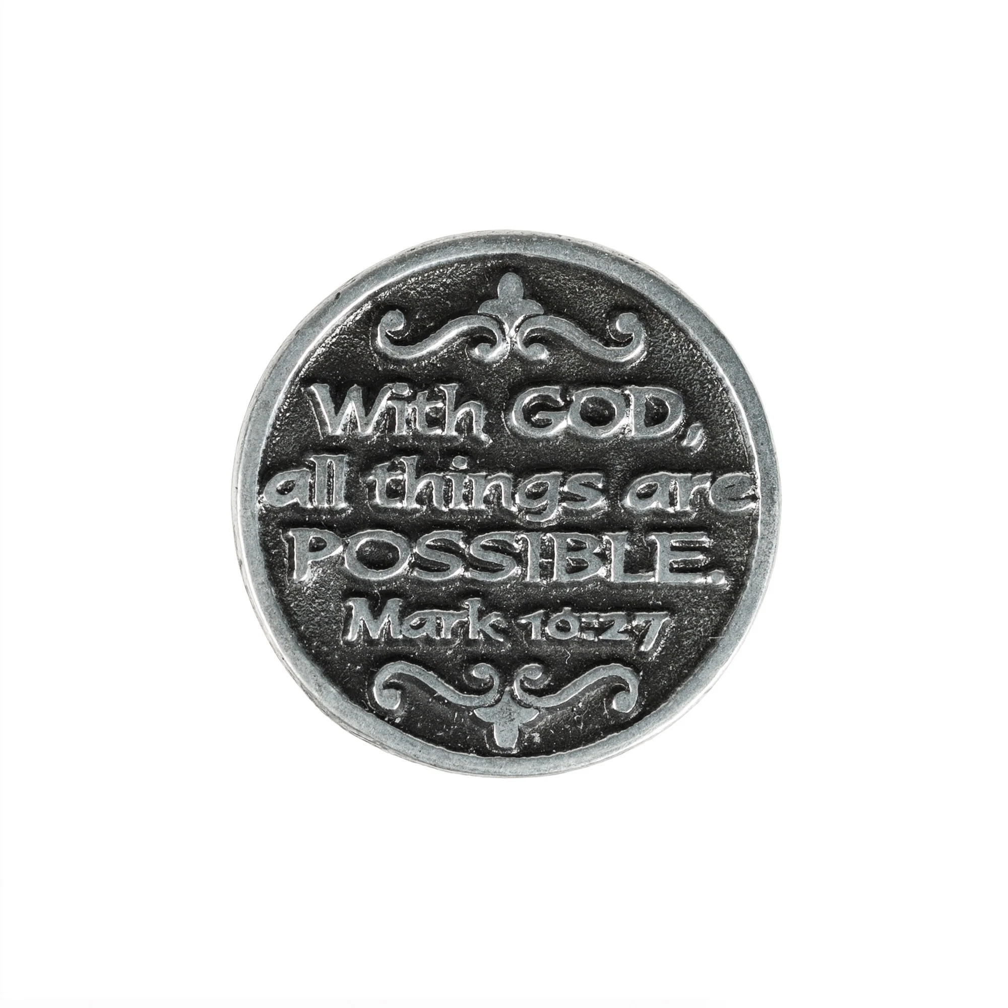 With God All Things Are Possible Pocket Token - Image 3