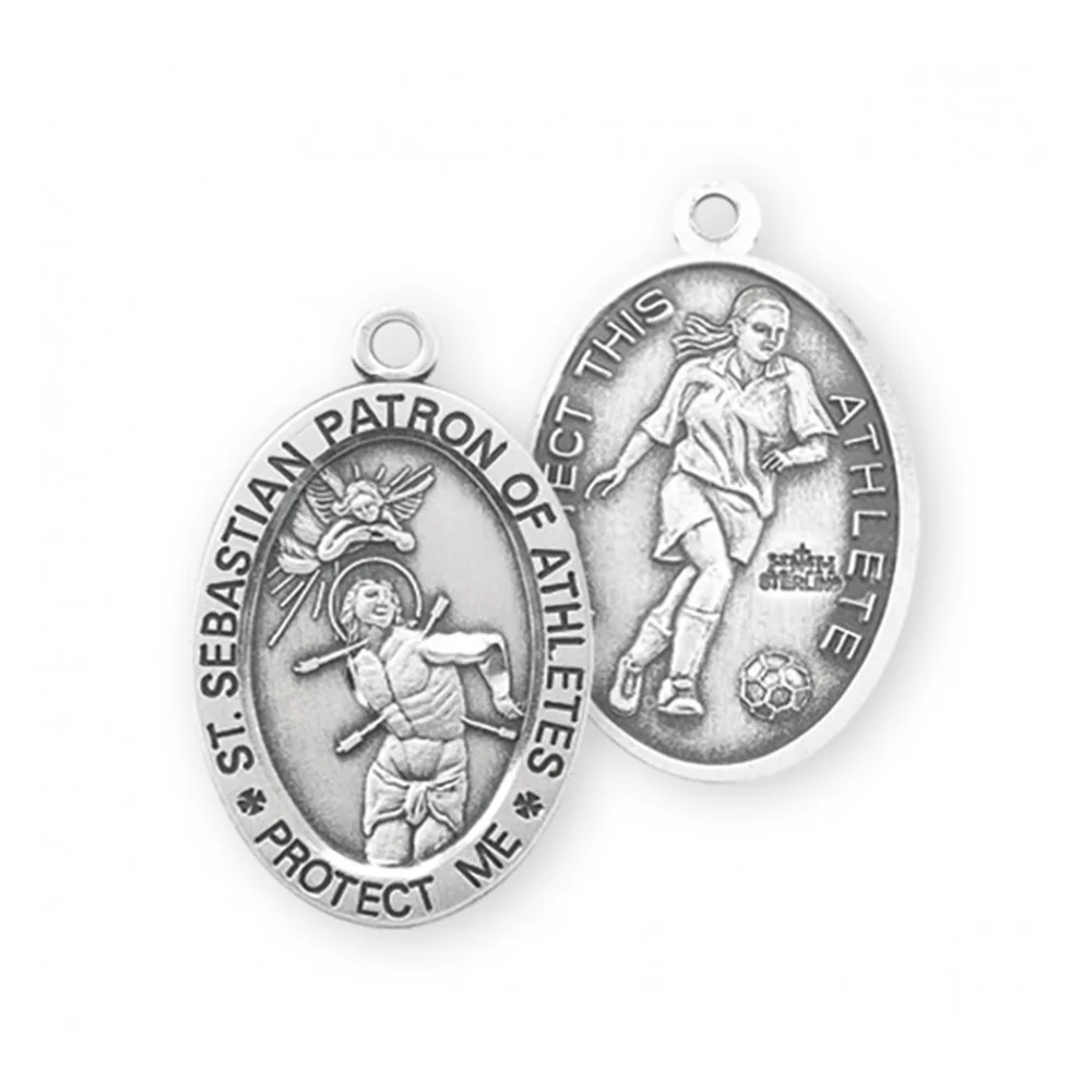 Women & Girls St. Sebastian Patron of Athletes Necklace - Multiple Sports - Image 12