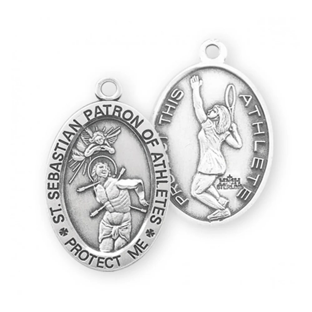 Women & Girls St. Sebastian Patron of Athletes Necklace - Multiple Sports - Image 15