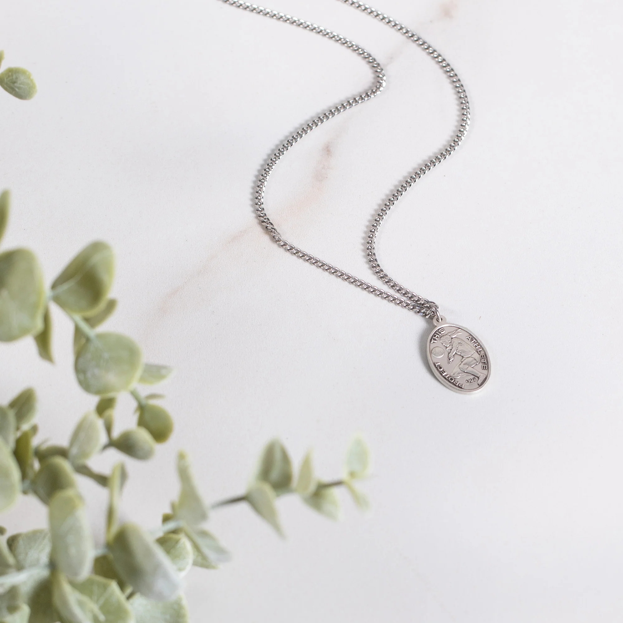 Women & Girls St. Sebastian Patron of Athletes Necklace - Multiple Sports - Image 3