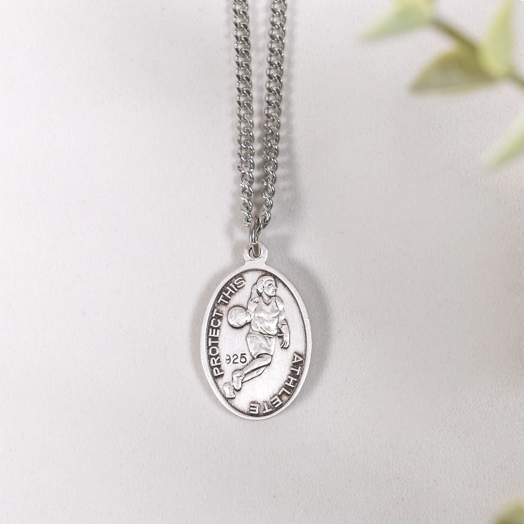 Women & Girls St. Sebastian Patron of Athletes Necklace - Multiple Sports - Image 4