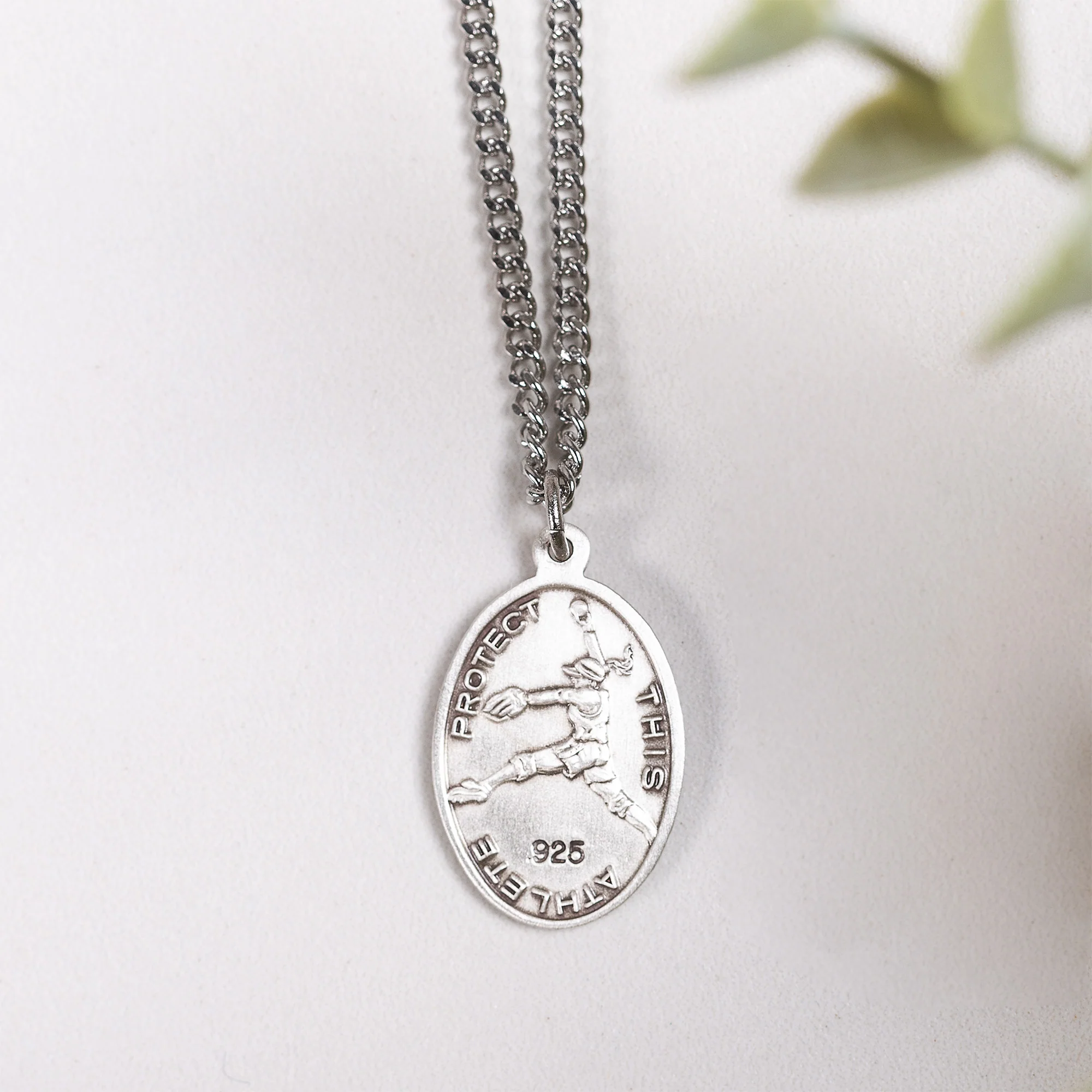 Women & Girls St. Sebastian Patron of Athletes Necklace - Multiple Sports - Image 3