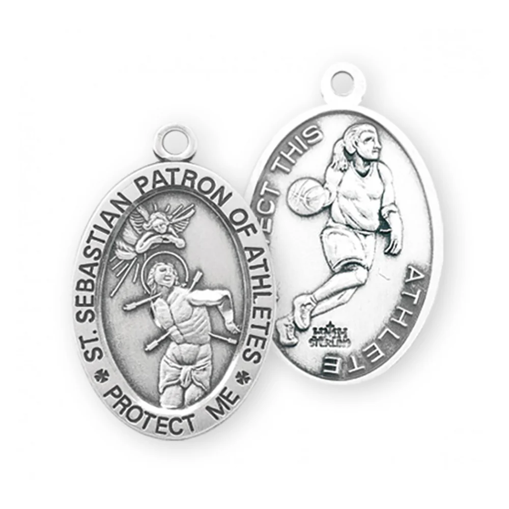 Women & Girls St. Sebastian Patron of Athletes Necklace - Multiple Sports - Image 6