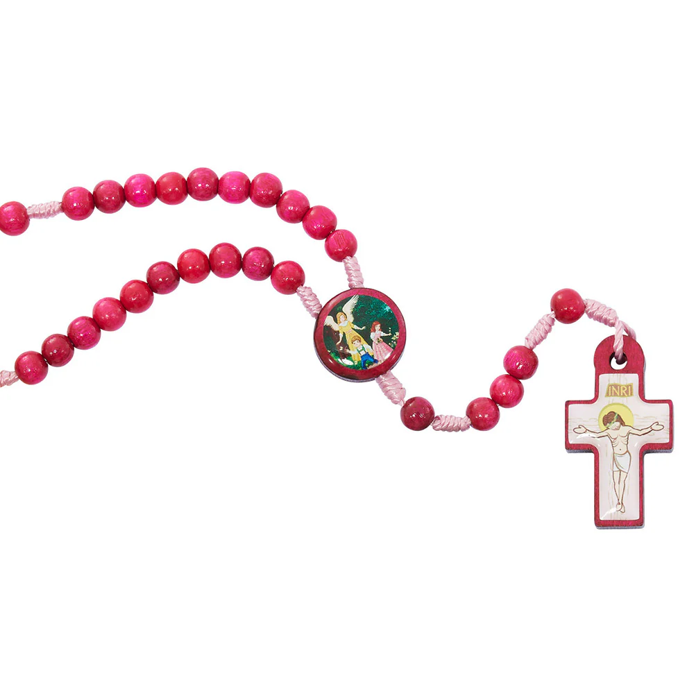 Wood Children's Guardian Angel Rosary