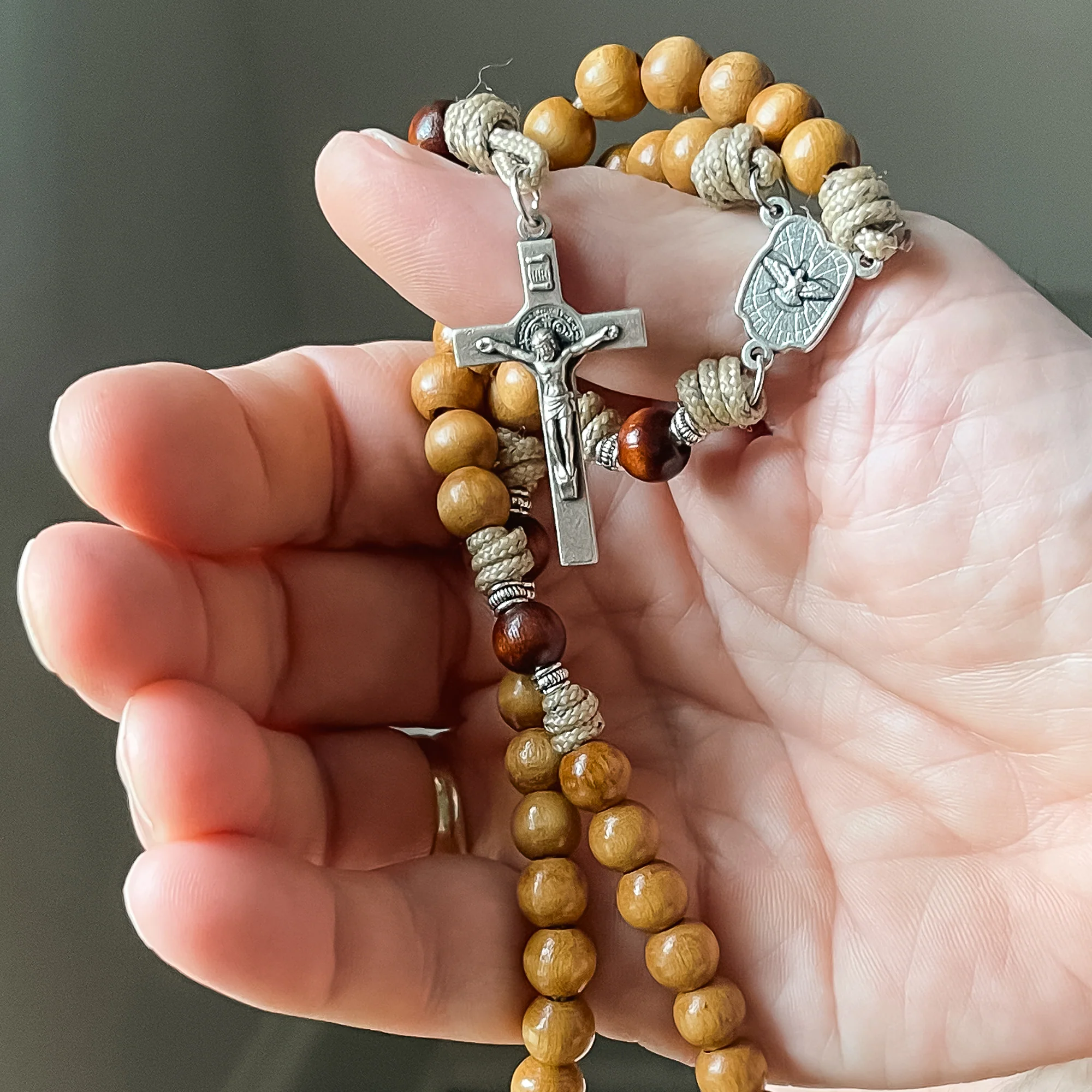 Wood & Paracord Family Rosary - Image 2