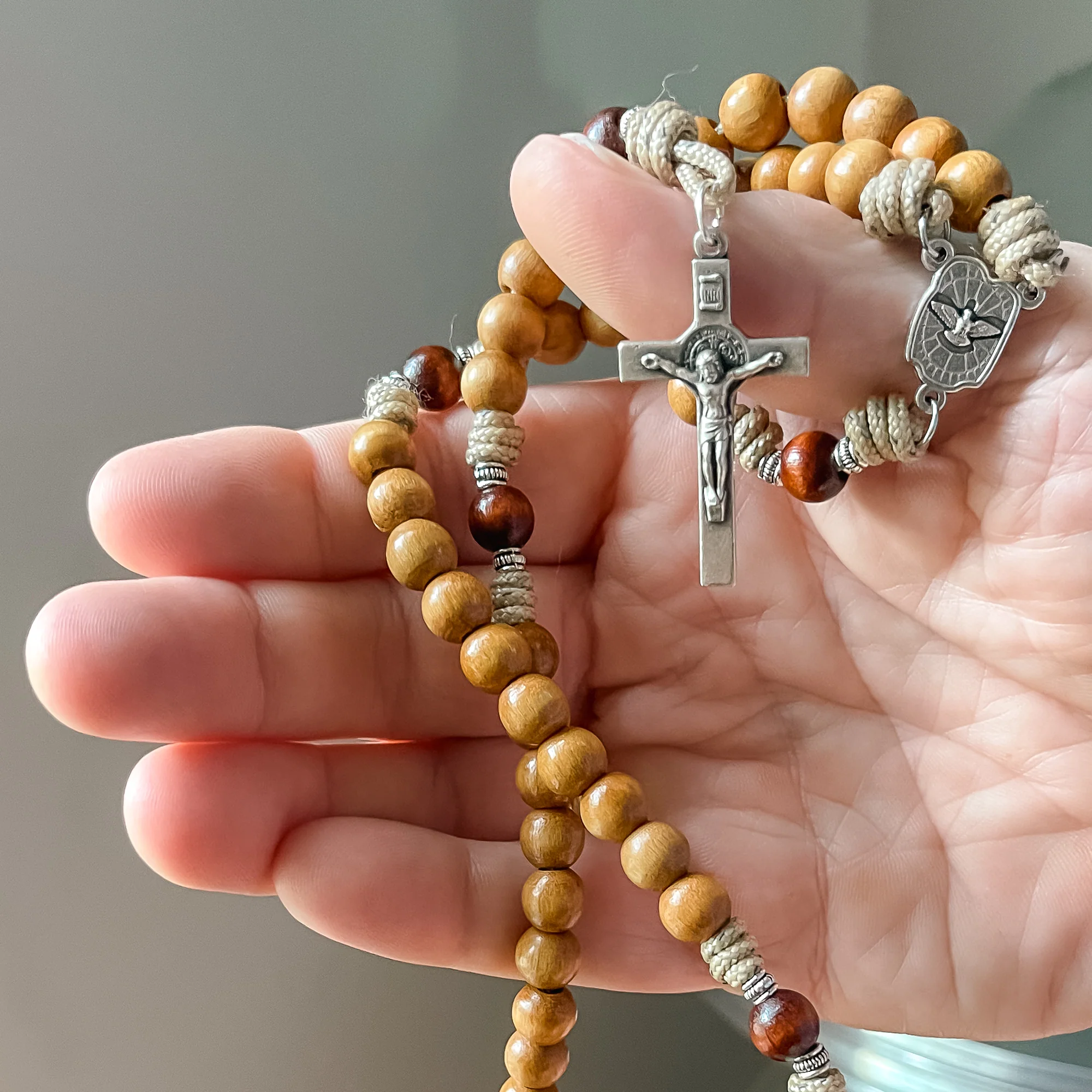Wood & Paracord Family Rosary - Image 3