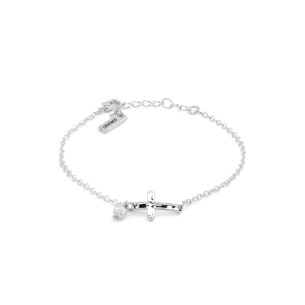 Wrapped In Prayer Cross Bracelet - Silver or Gold - Image 3
