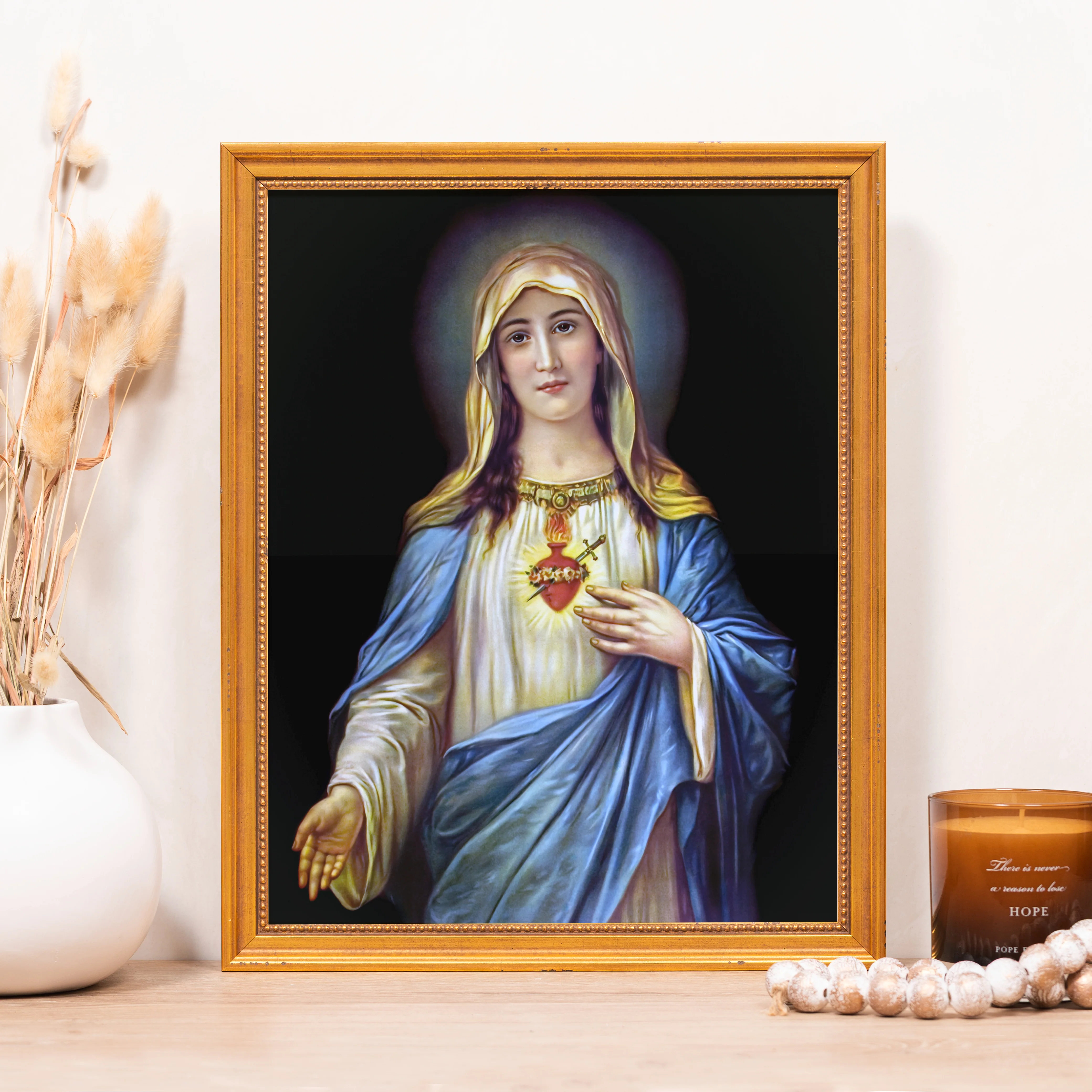 Zabateri's Immaculate Heart Framed Canvas - Sacred Classics Collection - Image 7