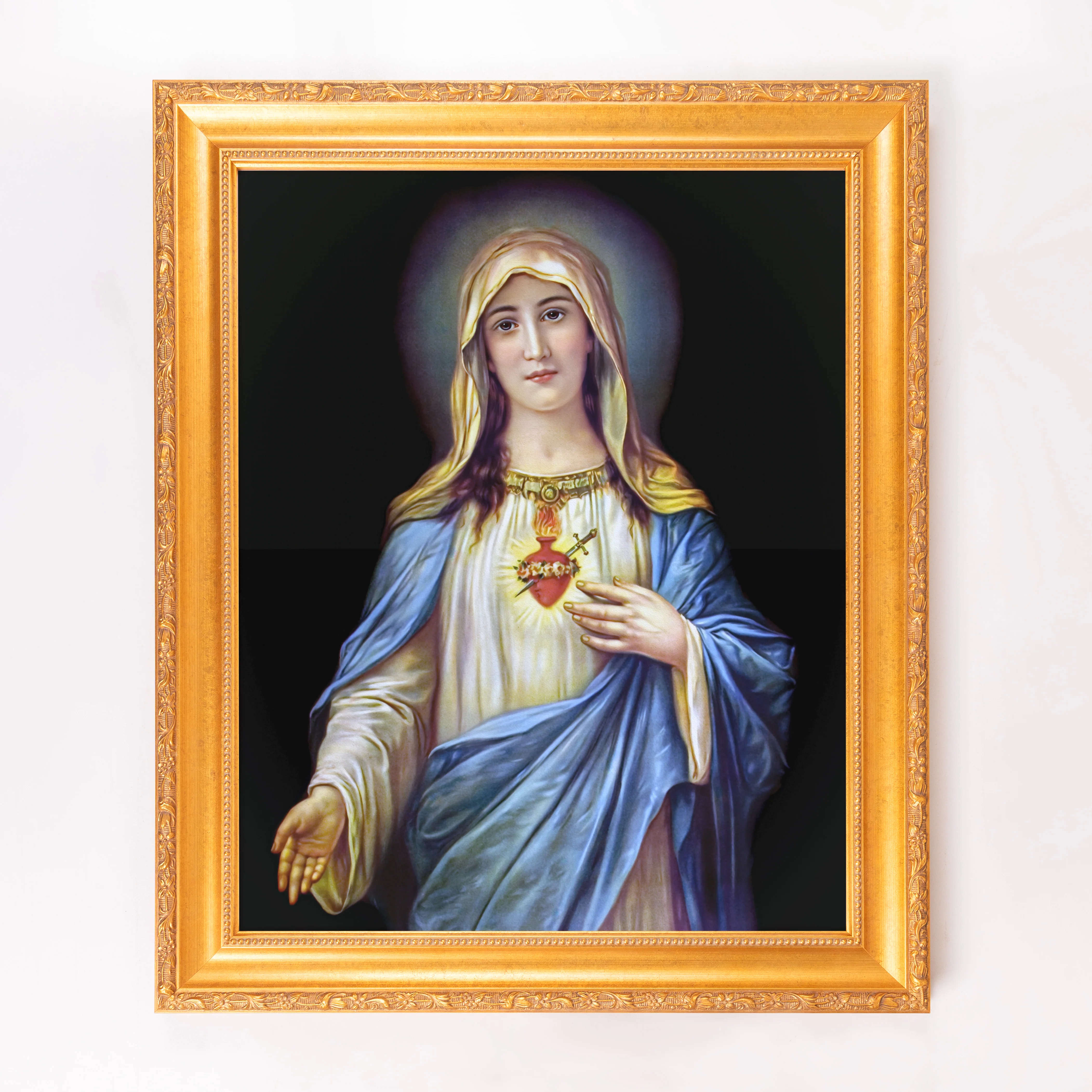 Zabateri's Immaculate Heart Framed Canvas - Sacred Signature Collection - Image 7