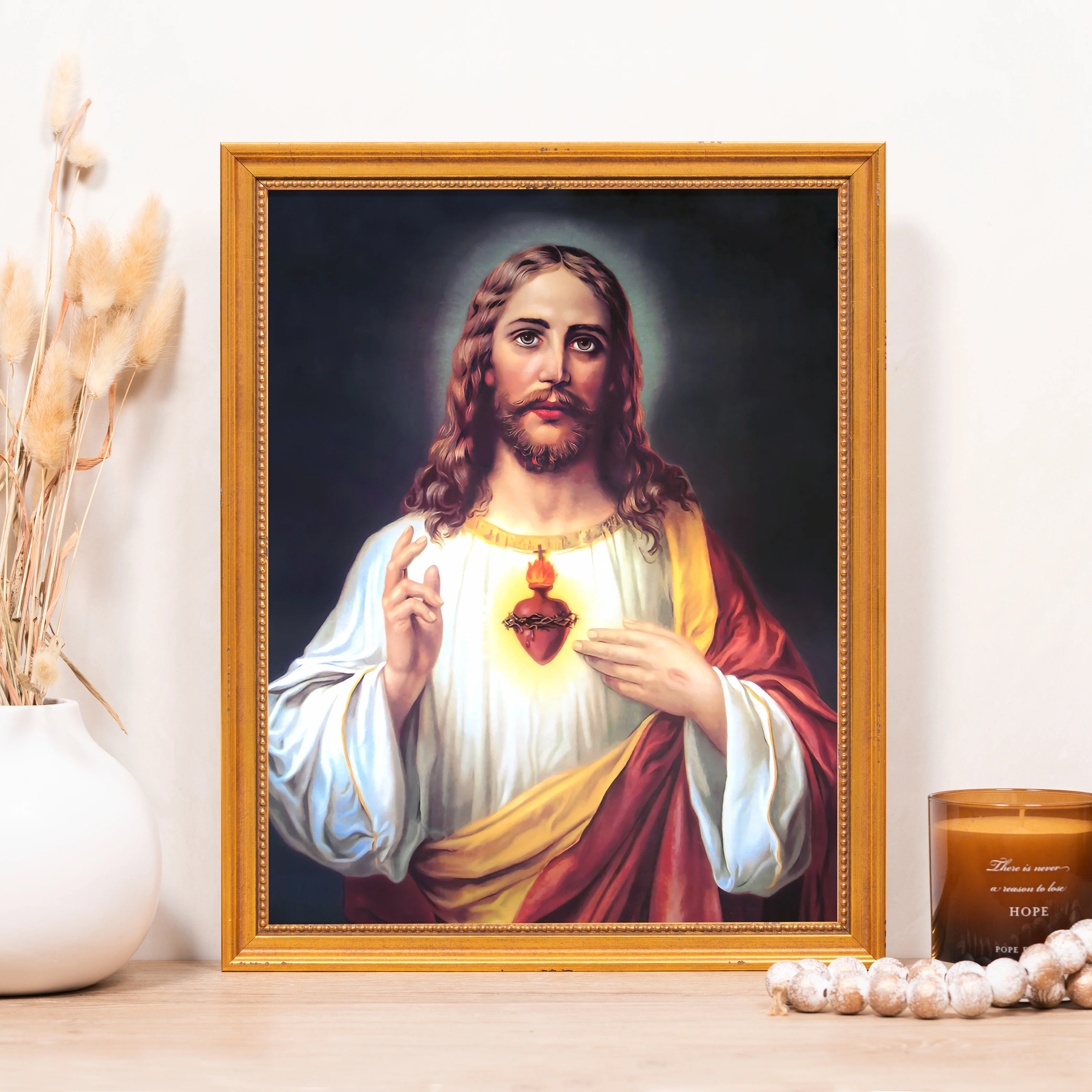 Zabateri's Sacred Heart Framed Canvas - Sacred Classics Collection - Image 6