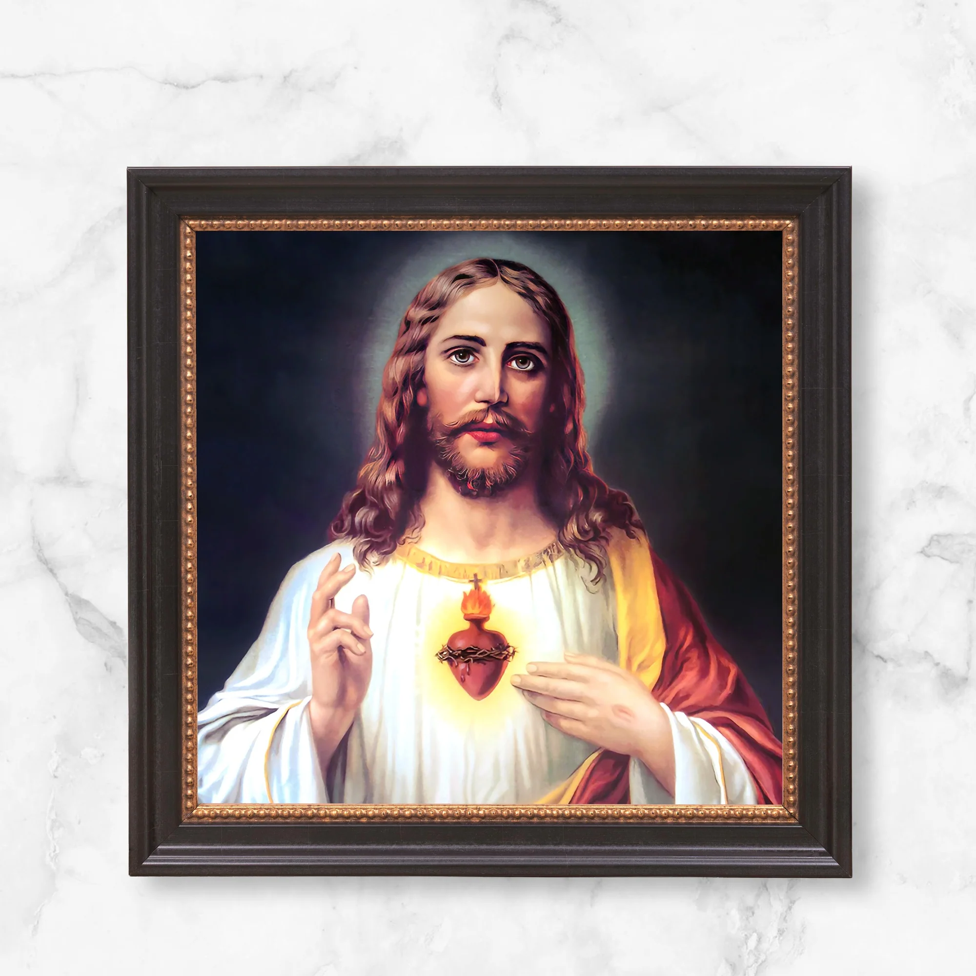 Zabateri's Sacred Heart Framed Canvas - Sacred Mini Collection - Image 10