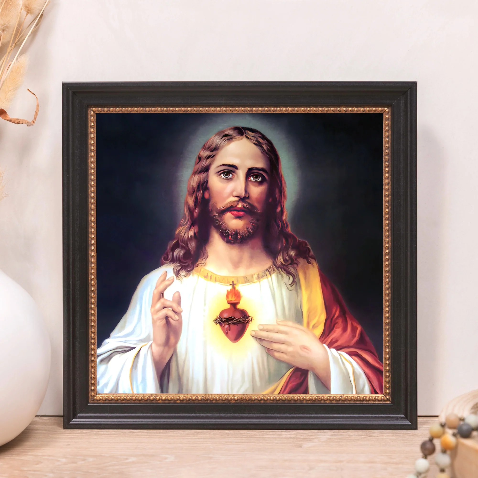 Zabateri's Sacred Heart Framed Canvas - Sacred Mini Collection - Image 9