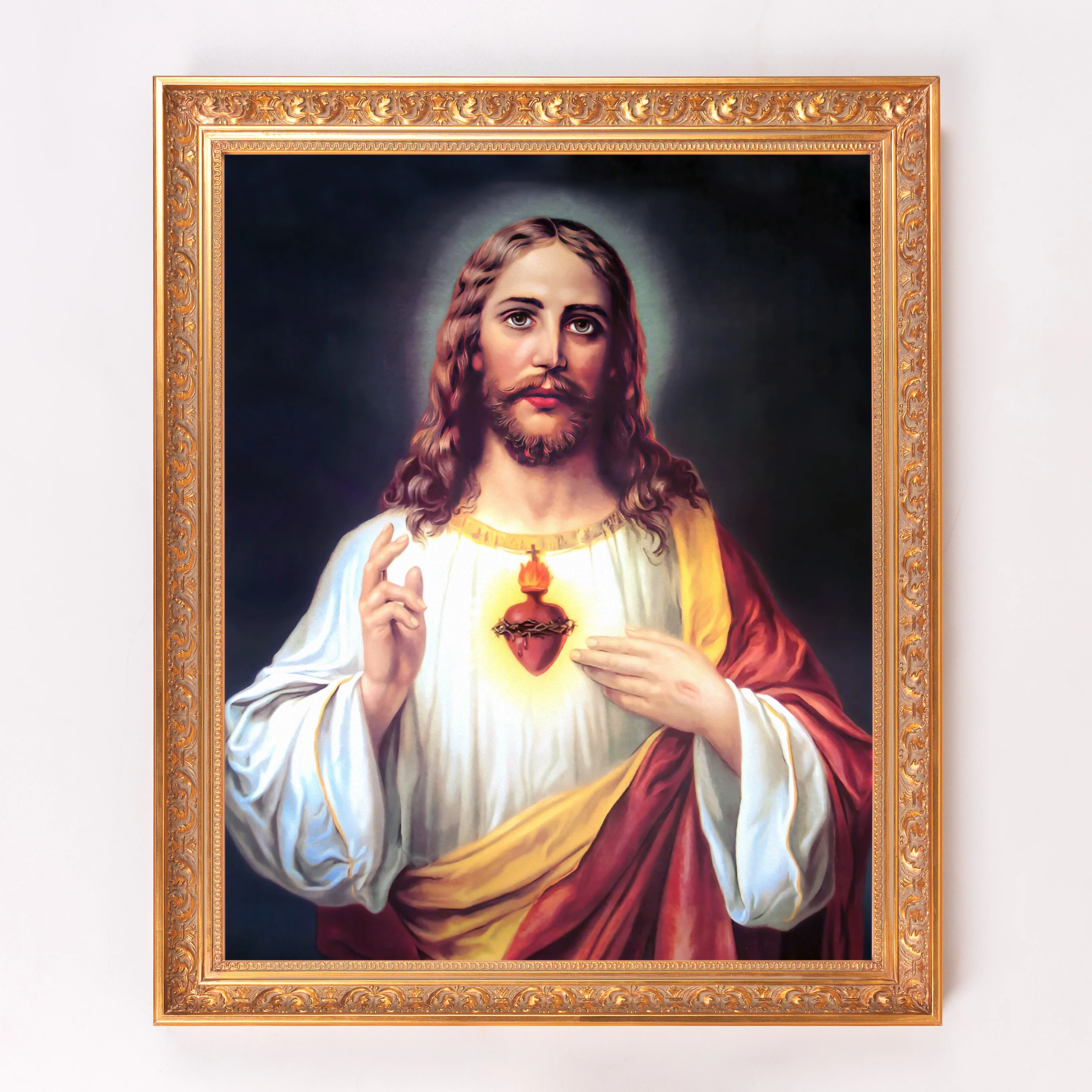 Zabateri's Sacred Heart Framed Canvas - Sacred Signature Collection - Image 4