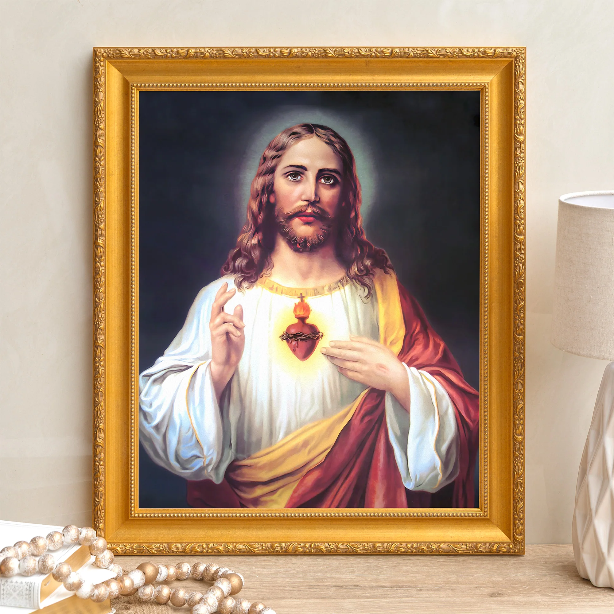Zabateri's Sacred Heart Framed Canvas - Sacred Signature Collection - Image 8